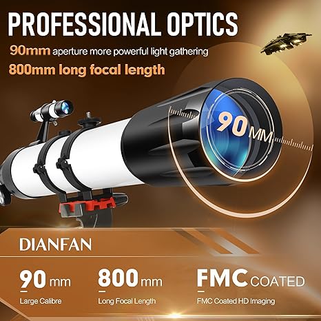90/800 refractor for lunar detail